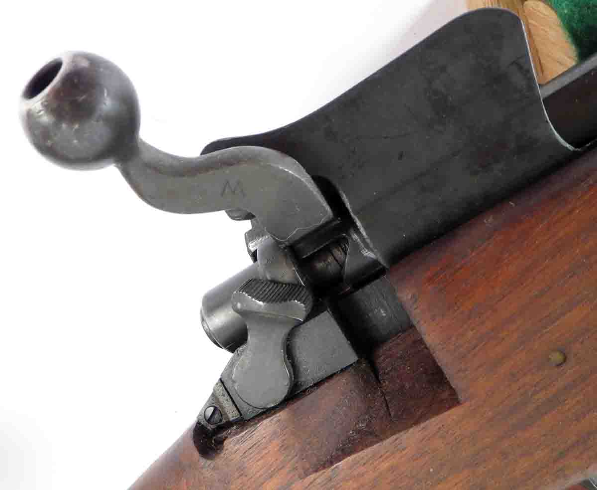 This “W” beneath the bolt of a U.S. Model 1917 denotes it was made by Winchester. That does not always mean the rifle itself was made by the same maker.